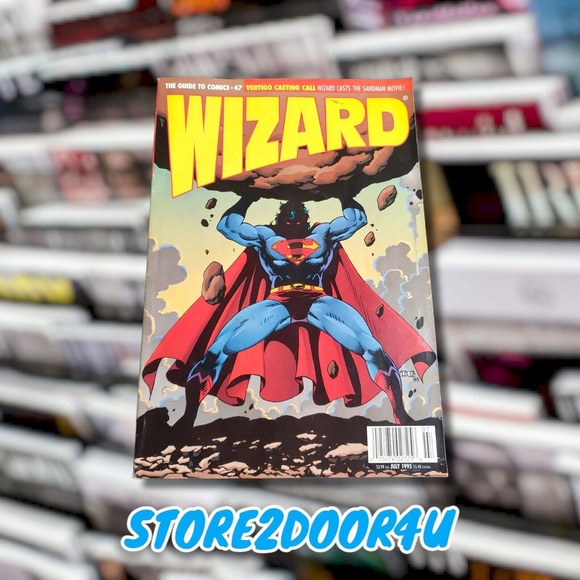 VINTAGE WIZARD COMIC GUIDE #47 July 1995 Superman - Picture 1 of 12